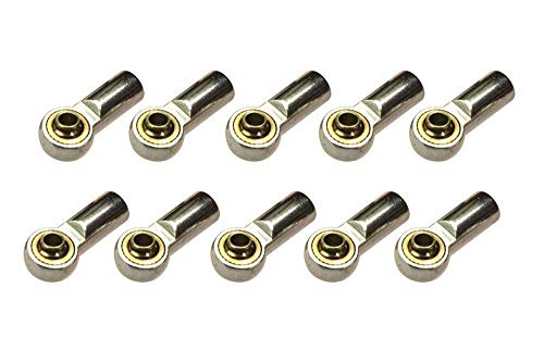 10 Pcs Silver Aluminum M3 Metal Ball Head Holder Tie Link Rod End Joint RC Climbing Marine Crawlers Car For 1:10 D90 SCX10 F350