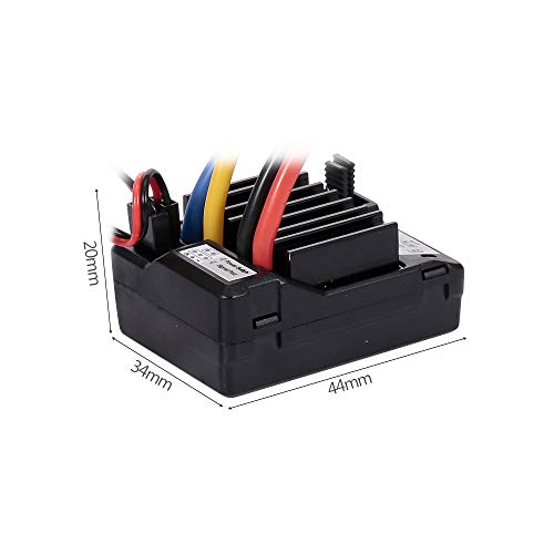 GoolRC AX-D60A 60A Waterproof Brushed ESC Electronic Speed Controller for 1/10 RC Car Off-Road Truck RC Boat 2S LiPo 6-8S NiMh Battery