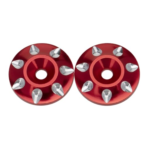 RC Car Parts for HSP for HPI for Hobao for Tamiya 1/10 1/8 Metal Wing Mounting Tail Washer M3 Screw Gasket RC Car Off Road Buggy Short Course Truck Car Parts(Red) - size: Red