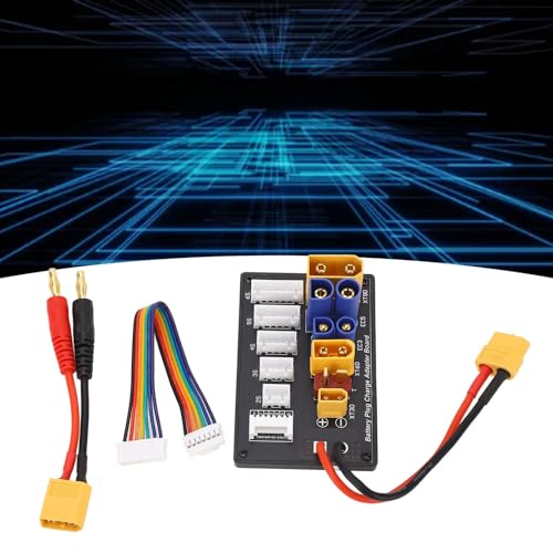 Parallel Charging Board & High Efficiency for 2-6S LiPo Batteries Imax B6 Charger Compatible RC Cars & Drones