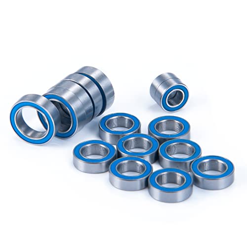 15PCS Rubber Sealed Bearings Kit for LaTrax 1/18 4WD Rally Teton | SST and Prerunner RC Car Upgrade Parts