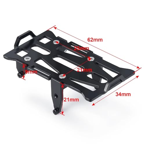 RC Parts Compatible with Axial for SCX24 for Deadbolt for JLU 1/24 RC Crawler Car Upgrade Parts Accessories Metal Battery Mount Holder Tray