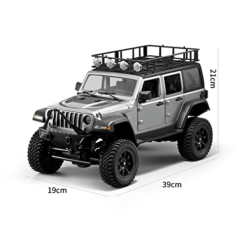 1/12 2.4Ghz Crawler RC Car, Full Scale Throttle/Steering,All Terrain Hobby 4WD Off Road Truck Vehicle Models RC Monster Vehicle Truck Crawler with LED Lights RTR for Adult 14+