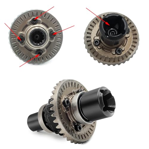 Steel Bevel Gear Differential Front Middle Rear Diff Gear Set for Tra-xxas 1/6 4WD XRT 1/5 X-MAXX 6S 8S RC Car Upgrade