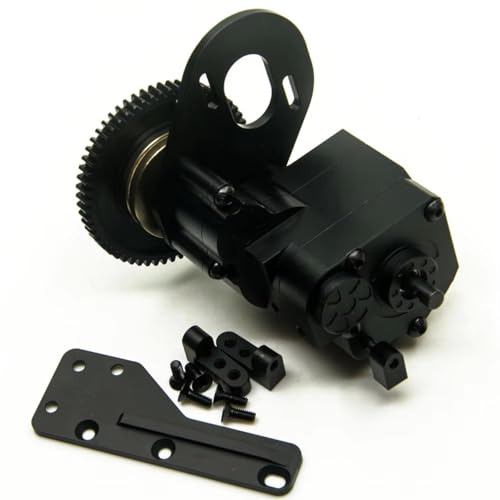 Rc Car Gearbox For Axial For Wraith For SCX10 1/10 Metal 2 Speed Transmission Center Gearbox Gear Box Set RC Crawler Car Upgrade Parts(GEAR) - size: GEAR