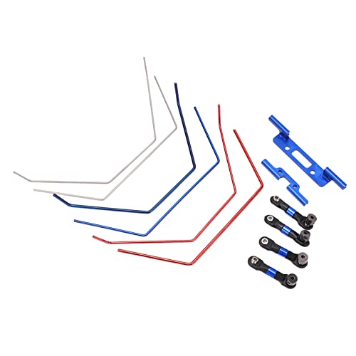 Aluminum Sway Bar Kit for 1/10 RC Car – Adjustable Front Rear Anti Roll Bars, CNC Machined Upgrade for Racing & Off Road Stability