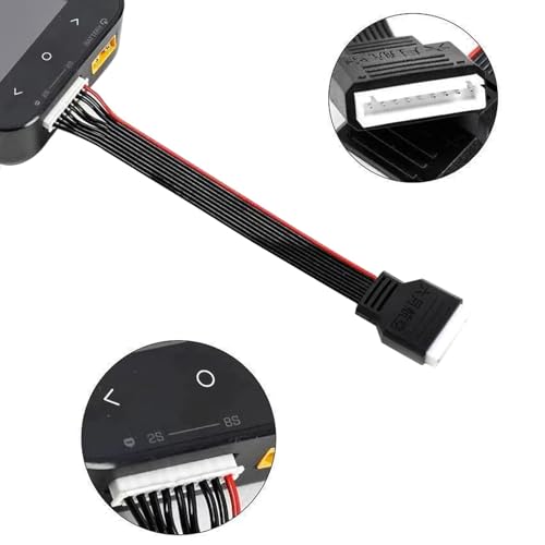 2Pcs JST-XH Balance Cable 8S Lipo Battery Balance Charger Extend Expansion Plug Leads Adapter Conversion Line for RC Vehicles Lipo Battery Charging (10cm) - style: 10cm