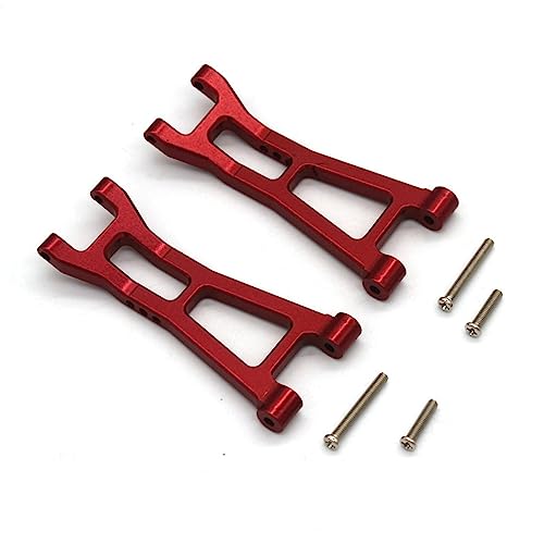 Upgrade Aluminum Alloy Spare Parts Full Set RC Car Accessories Fitting for Hyper Go H16BM H16GT H16DR MJX 1/16 JC16EP Brushless High Speed Trucks (RED,16250 Lower Rear Swing Arm) - size: 16250 Lower Rear Swing Arm