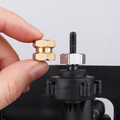 HobbyPark RC Brass Spacers 12mm Wheel Hex Hubs Extenders for 1/10 RC Crawler Axial SCX10 Wheels Extension Hex Drive Adapter (12mm) - size: 12mm