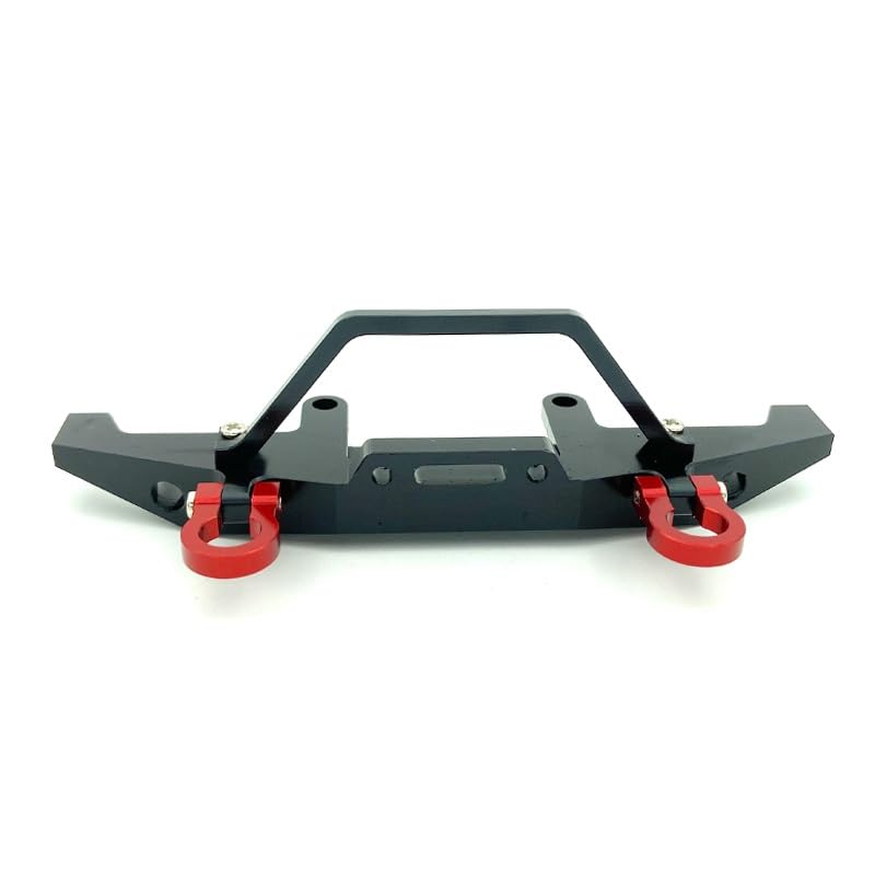Metal Front Bumper for WPL C14 C24 C24-1 1/16 RC Car 4X4 Truck & Crawler Upgrade Parts Accessories(Dark Grey) - color: Dark Grey
