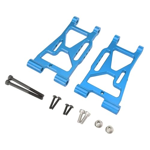 Aluminum Front Lower Control Arms A-Arms Set P73220 for MJX for HG 7303 1/7 RC Rally Car Suspension Metal Upgrade Parts (Blue) - color: Blue