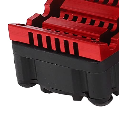 Sonew RC Motor Heatsink Cooling Fan Combo with Dual Fans and Aluminum Alloy for 550 3650 3660 3670 3674 Motors 36mm Diameter Red (Red) - color: Red