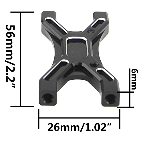 Aluminum Alloy Wing Mount Cross Brace Upargde Part Compatible with Arrma 1/7 Limitless on Road RC Car,Replace # ARA320524