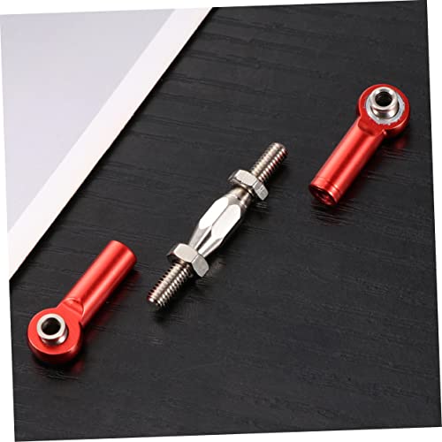 BESTonZON 6pcs Adjustable Turnbuckle Rod Linkage for Rc Redcat Hsp Racing Hpi Truck Buggy Red Steering Upgrade Parts Easy Install
