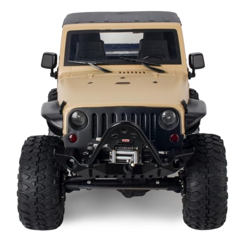 313mm Wheelbase Hard Plastic Pickup Body Shell Unassembled Kit for 1/10 RC Crawler Car Axial SCX10 90046 Jeep Wrangler (Desert Yellow) - color: Desert Yellow