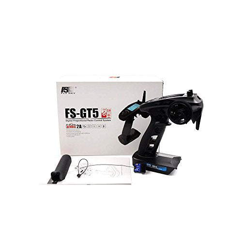 GoolRC Flysky FS-GT5 2.4G Channels AFHDS RC Transmitter with FS-BS6 Receiver for RC Car Boat