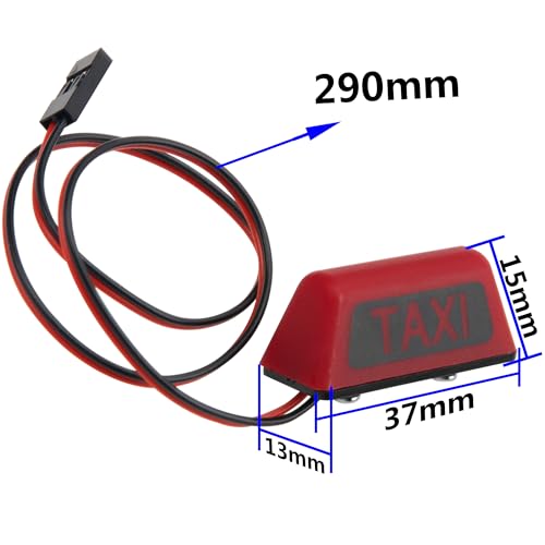 Metal Drive Shaft Dog Bone Dogbone & Wheel Stub Axle Cup & Simulation RC Toy Car Taxi Lights LED Lamp Roof Light Decorations