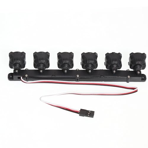 RC LED Light Bar Kit for 1/10 1/8 RC Crawler, Bright Scale Light for Axial SCX10 Wraith, Traxxas TRX4 TRX6, Redcat Gen8 RC Car Truck Accessories (Style B)