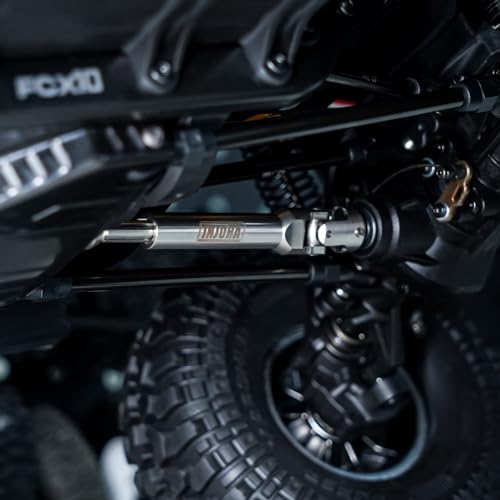 INJORA Stainless Steel Drive Shafts for FMS FCX10 K5 Upgrade 1/10 RC Crawler, 104-139mm