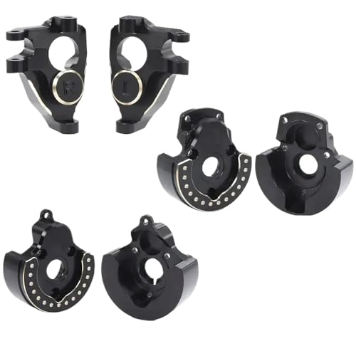 Brass Weight Steering Knuckles F10 Axle Front and Rear Portal Cover Compatible with 1 10 Scale RC Crawler Models Like VRD VS4 10 Phoenix Upgrade Parts(3 in 1) - color: 3 in 1