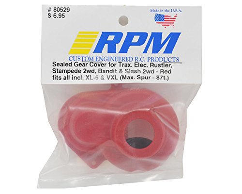 RPM R/C Suspension Arms,Gear Cover & Bumper(RED) Compatible with Traxxas 2wd Stampede, Traxxas 2wd Rustler