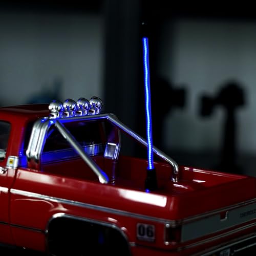 INJORA LED Whip Light Bottom Fixed for 1/18 1/24 RC Crawlers (Ice Blue) - color: Ice Blue