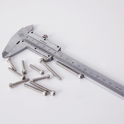 M4 x 20mm 25mm 30mm 35mm 40mm Socket Head Cap Screws Bolts, Stainless Steel 304, Metric Allen Hex Drive, Bright Finish, Fully Threaded, Assortment Kit 50PCS - size: Socket M4x20-40 mm