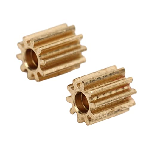 RC Car Brushed Motor Gear, Durable High Precision Replacement, 1/24 Scale RC Crawler Gear Set, 5PCS for RC Enthusiasts Beginners Off Road Crawling
