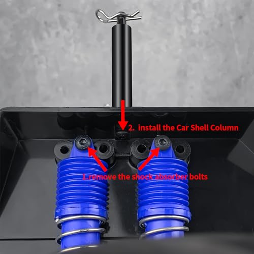 MOHERO 4Pcs Front and Rear Body Post Set RC Car Shell Holder Mounts for Ta-mi-ya 1/10 Clod Buster 4×4×4 RC Rock Crawler Truck Upgrade Parts
