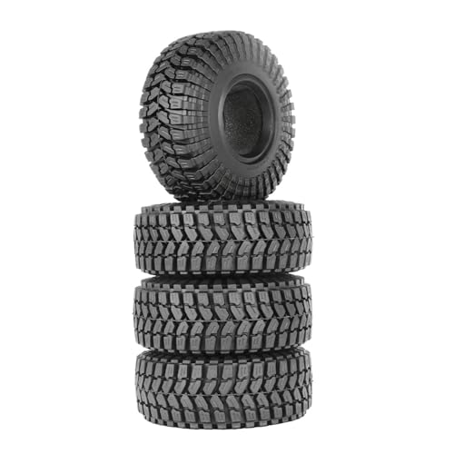 1.55 inch Tires Rubber Tyres for 1:10 RC Crawler Car D90 TF2 Tamiya CC01 LC70 MST JIMNY 90069 (90mm, B) - color: 90mm, B