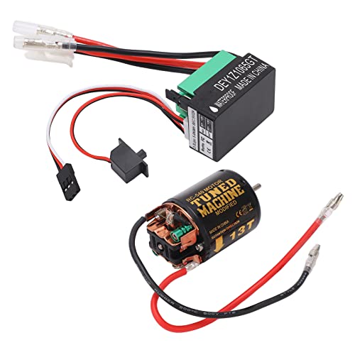 Brushed Motor ESC Combo, 540 Brushed Motor with 65A ESC for Axial for Scx10 90046 RC Car