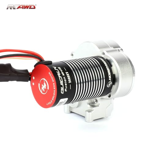 RCAWD Hobbywing Brushless Motor and 3000KV 370spec Quicrun Fusion Mini16 Center Gear Box with EC2 to IC2 for 1/18 Axial UTB18 Capra 4WD 4WS Series Upgrades Part