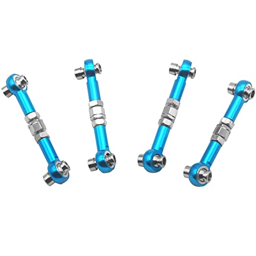 4Pcs ShareGoo RC Aluminum Linkages Steering Servo Rod Turnbuckle 102017 Compatible with Himoto RedCat Racing 1/10 On-Road RC Car