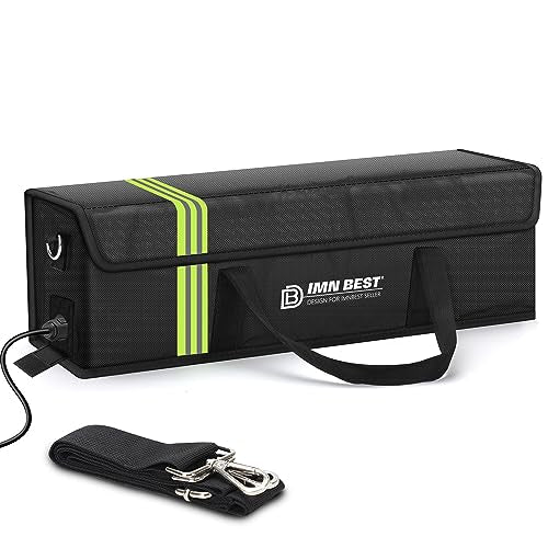 ImnBest Ebike Battery Bag Fireproof, Waterproof & Explosion-proof Lipo Safe Bag for Storage, transport, charging