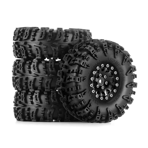 INJORA 1.3 Wheel Tires for 1/18 1/24 RC Crawler Car (Black 2) - color: Black 2