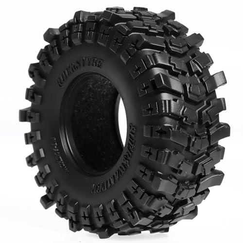 Specially designed for upgrading RC tracked vehicles such as 1/24 SCX24/AX24 and 1/18 TRX4M, with 1.3-inch bead locking tires.