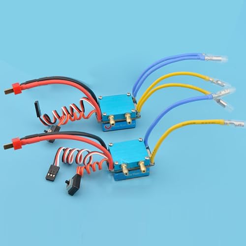 ZEZEFUFU Waterproof Brushed ESC Kit 320A Water-Cooled Electronic Speed Controller for RC Car, Boat, Truck, Motorcycle