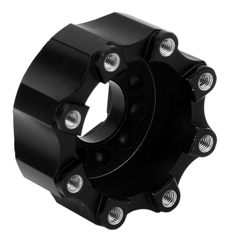 VBESTLIFE RC Wheel Hex Adapters, Aluminum Alloy 8x32 to 17mm Hex Adapters for 8x32 3.8in Wheels Electric Car Truck (Black) - color: Black