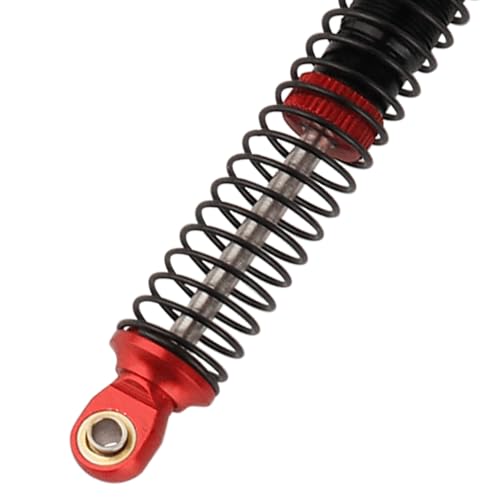 4PCS 53mm/59mm/65mm/78mm Aluminum Shocks Absorbers Oil Threaded Damper for 1/18 RC Crawler TRX4M TRX-4M Bronco Defender K10 Upgrade Parts (78mm-red) - color: 78mm-red