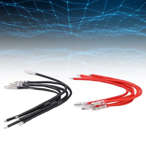 10pcs RC Motor Cable, 16AWG Silicone Wire Bullets Connector Extension Cable Wire 16cm/6.3in Soft Brush Motor Connection ESC Extension Leads for RC Vehicles