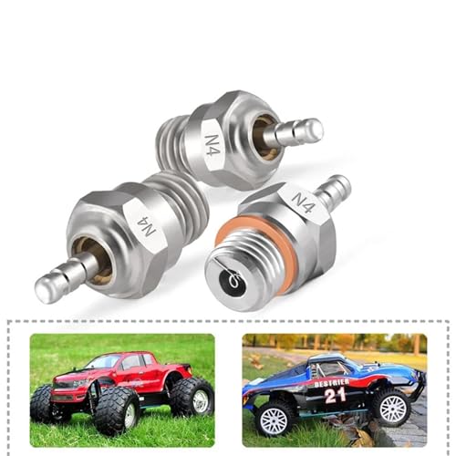 5Pcs Hot Glow Plug N4 for Nitro Engine | Compatible with HSP HPI Redcat 1/8 1/10 RC Car Truck