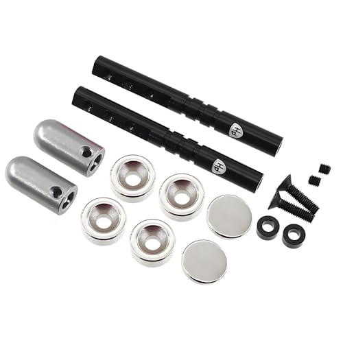 Magnetic Realistic Body Mounts for 1/10 Car/Rock Crawler (Black) - color: Black