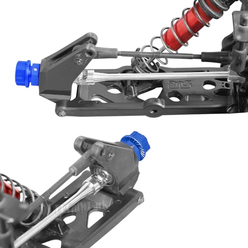 RC Drive Shaft Axles (Front Rear) Upgrades Part for 1/5 KRATON 8S BLX Outcast 8S BLX,4PCS CVD Driveshaft w/Wheel Hex Nuts Hop Ups,Silver & Red