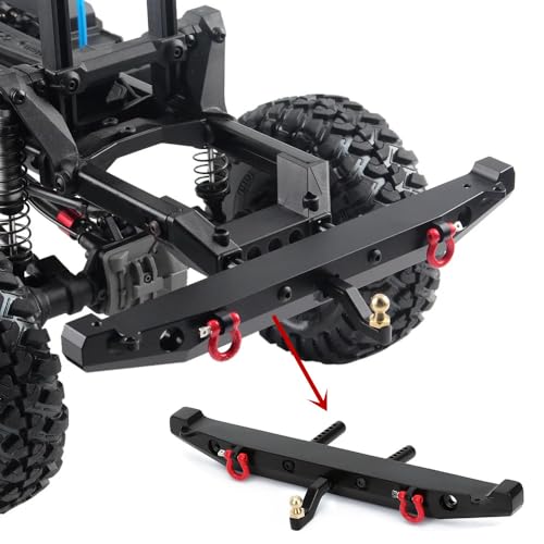 Aluminum Rear Bumper Upgrade for TRX-4 Axial SCX10 90046 90047 SCX10 II 1/10 RC Crawler