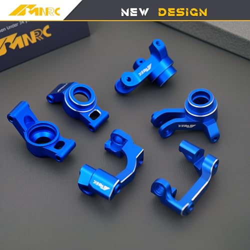 Alum Steering Knuckle Caster Block Front Rear C Hub Carrier Stub Axle for 1/16 Mini Maxx Mini XRT Upgrades Part Blue