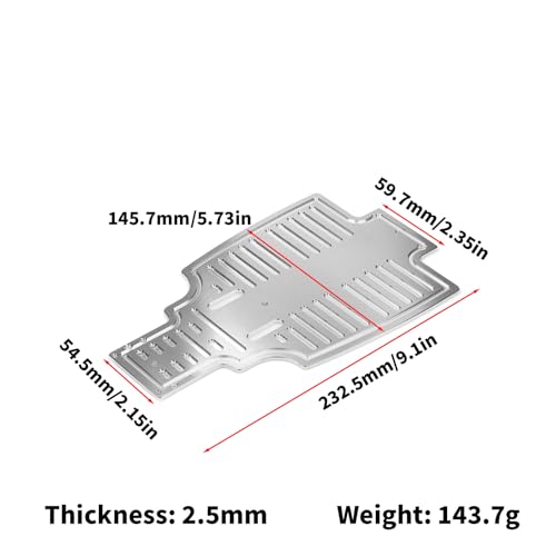 RC Aluminum Chassis Skid Plate for Tamiya Sand Scorcher 1/10 Armor