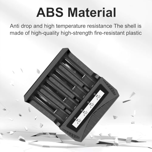 Smart LCD USB Charger, Compatible with 18650 4.2V Rechargeable Lithium Batteries, Supports 1/2/4 Slots, and Compatible with 1.2V NiMH AA/AAA Batteries,Rechargeable Lithium aa Batteries - color: 4 Slots