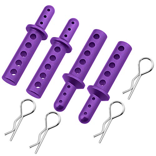 Hobbypark 108837 188837 108037 Aluminum Body Post Mount Purple Replacement of 08047 for RC 1/10 Redcat Volcano EPX/Pro S30 Monster Truck Upgrade Parts