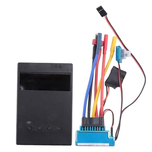 Waterproof brushless ESC + Programming Card Suitable for 1/10 Scale Remote Control Cars, Selectable Current ratings: 45A/60A/80A/120A.
