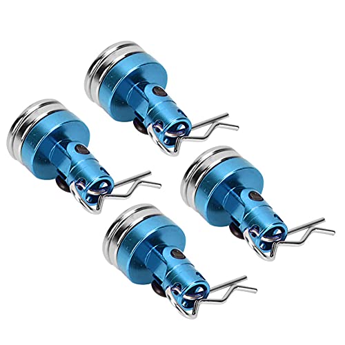 Magnetic Body Mount Kit, Invisible Magnetic Shell Post Mounting Set for SCX10 4W D HSP 1 10 RC Car, Aluminum Alloy Body Post with Slotting Design (Blue) - color: Blue